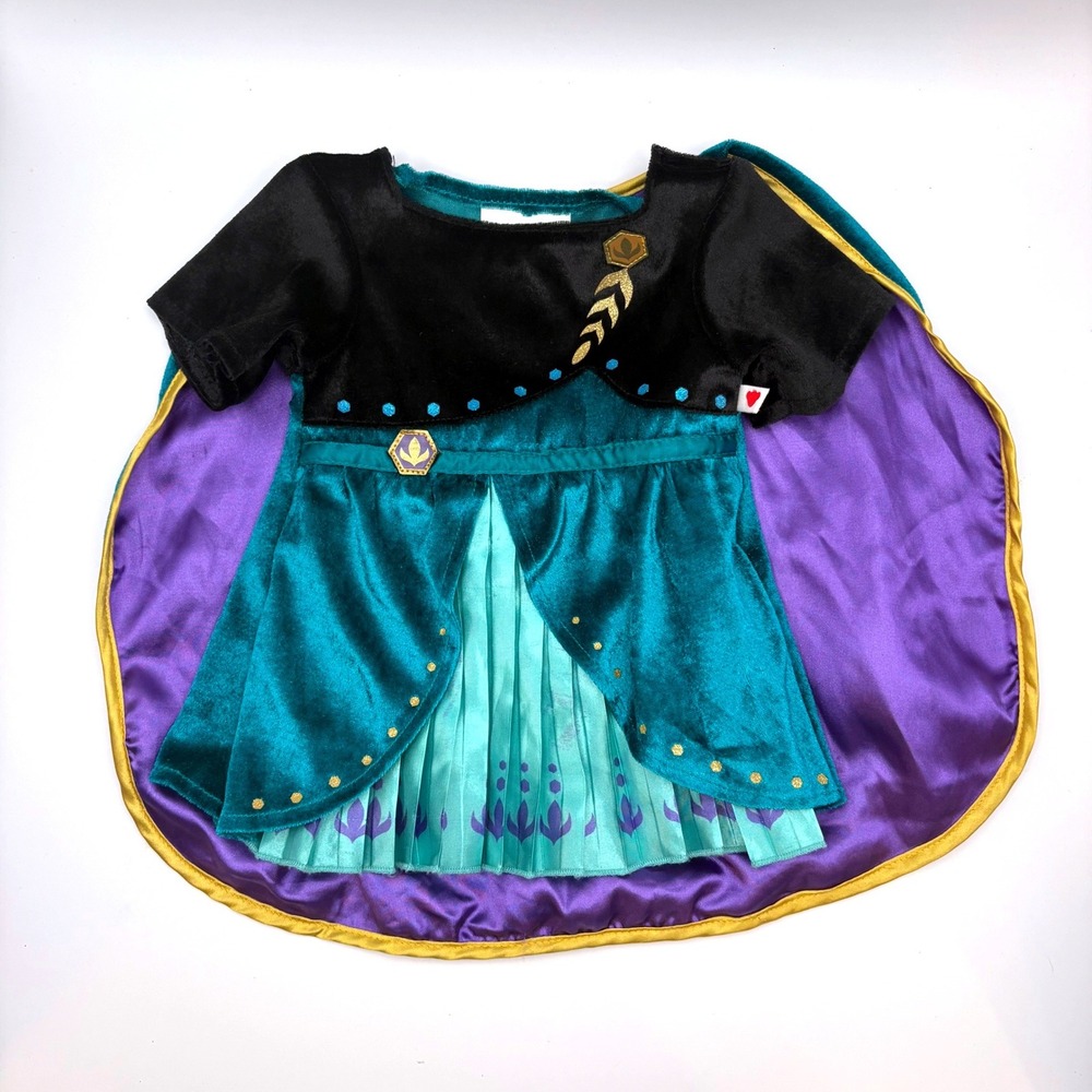 Build A Bear Disney Frozen 2 Queen Anna Coronation Dress Outfit Cape 028400